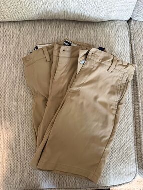 Lands' End Tan Kids' Uniform Shorts/ Lot of 3
